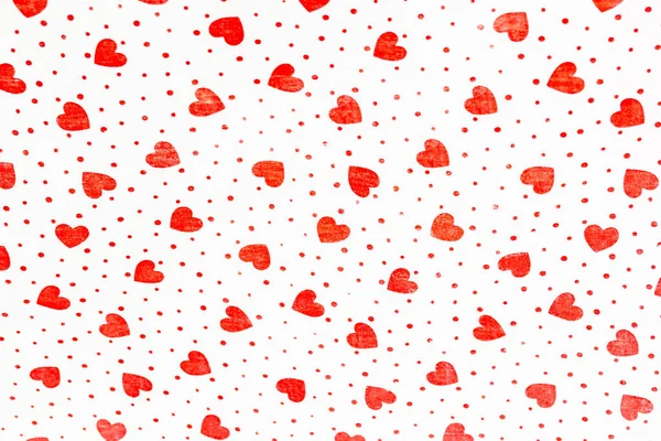 Valentijnsdag Concept Rode Harten Achtergrond Patten — Stockfoto