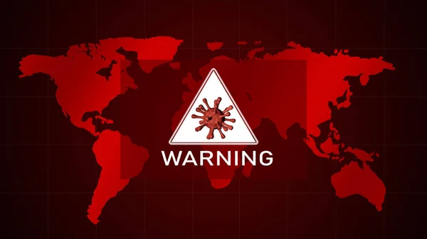 Alert Waarschuwing Verspreidt Zich Van Corona Virus Ziekte Hele Wereld — Stockfoto