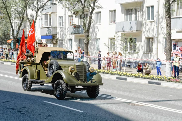 Samara Russland Mai 2019 Ein Historisches Beispiel Für Den Artillerietransport — Stockfoto