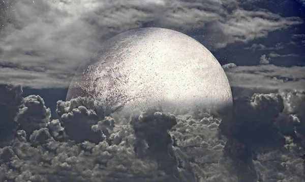 Bulutların Ötesinde Yükselen Peri Masalı Görüntünün Elementleri Nasa Tarafından Döşenmiştir — Stok fotoğraf