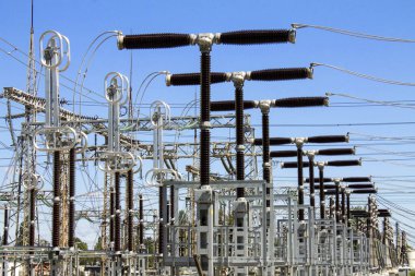 Elektrik yüksek voltaj güç istasyonu