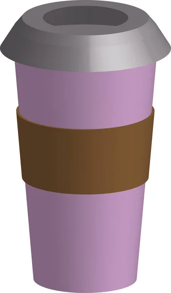 抽象的な三次元コーヒーカップのベクトル — ストックベクタ