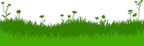 Meadow Grass Nature Silhouette Background Vector