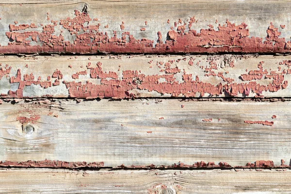 Old Dark Red Painted Boards Wooden Peeling Wall Textured Background — Stock Photo, Image