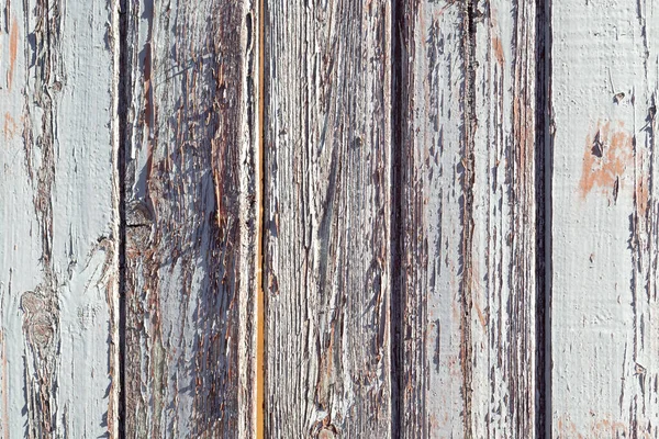 Wooden Peeling Wall Old Painted Vertical Boards Textured Background — Stock Photo, Image