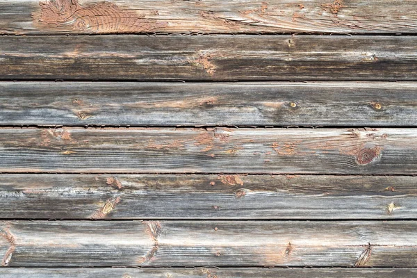 Textured Background Old Wooden Peeling Wall Horizontal Boards — Stock Photo, Image
