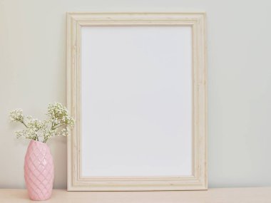 Boş fotoğraf çerçevesi yakın çekim