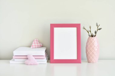 Boş fotoğraf çerçevesi yakın çekim