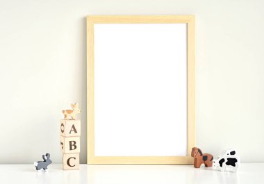 Boş fotoğraf çerçevesi yakın çekim