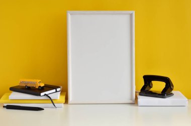 Boş fotoğraf çerçevesi yakın çekim