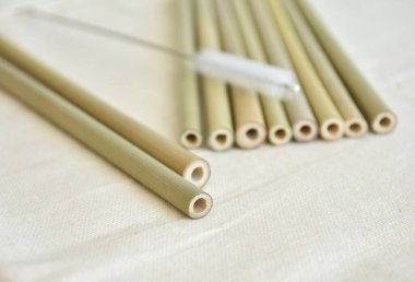 Bambu çubukları yakın çekim