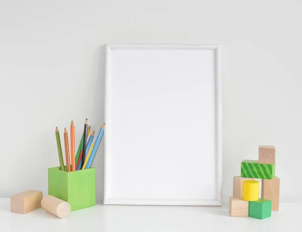 Boş fotoğraf çerçevesi yakın çekim