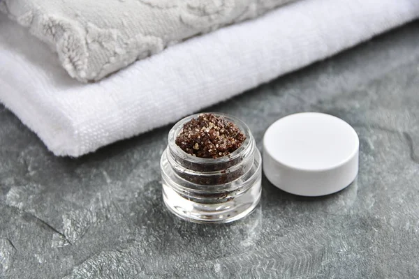 Coffee Lip Scrub Close Shot — Stok Foto