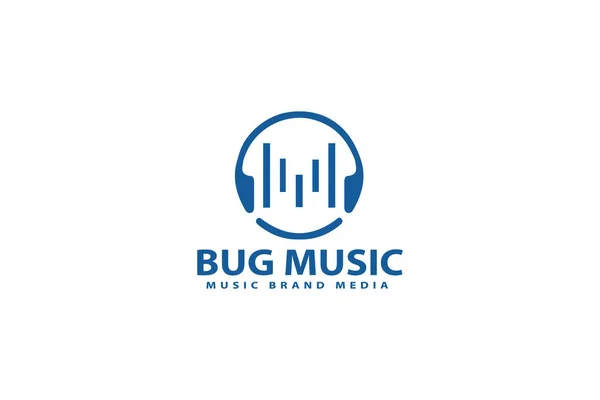 müzik markalı logo şablonu