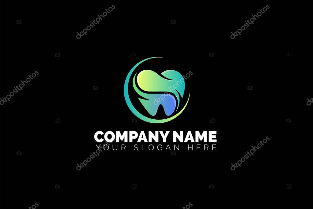 Modern dental clinic logo design