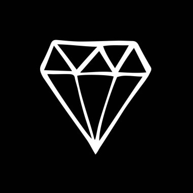 Elmas karalama vektör elementi. Sevgililer Günü Ögesi