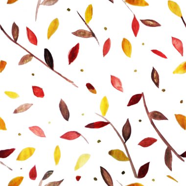 Çiçekli suluboya ambalajsız desen, tekstil, kumaş, duvar kağıdı. suluboya yapraklar desen