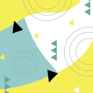 Posterler için soyut geometrik arkaplan vektör çizimi soyut tasarım biçimi, paketleme