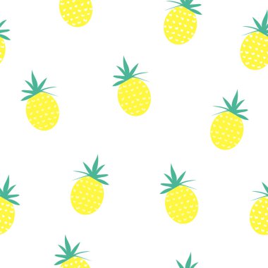 kart, illüstrasyon, yemek, meyve, soyut, çiçek, pembe, şirin, ananas, tasarım, aşk, izole edilmiş, sanat, çiçek, beyaz, dekorasyon, sarı, çizim, tatlı, doğa, vektör