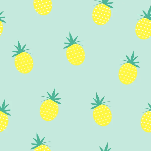 Kort Illustration Mat Frukt Abstrakt Blomma Rosa Söt Ananas Design — Stock vektor