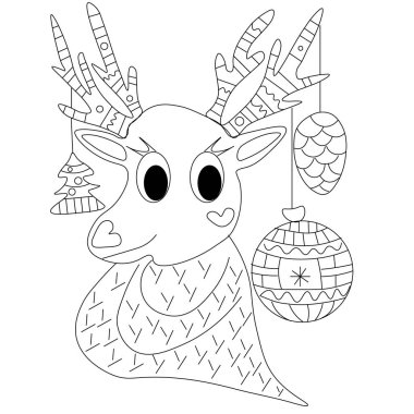 Çocuklar ve yetişkinler için el boyama kitabı. Şablonları ve küçük detayları olan güzel çizimler.