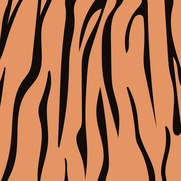 Tijger Dier Print Achtergrond Vector Illustratie Tijger Huid Achtergrond Dierlijk — Stockvector