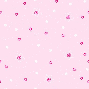 Tatlı çiçeksiz desen. Tekstil, ambalaj ve giysi için yaz baskısı