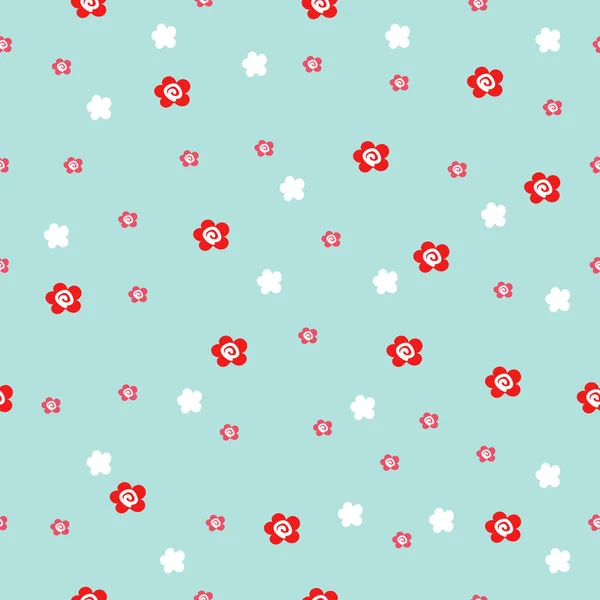 Süßes Florales Nahtloses Muster Sommerdruck Für Textilien Verpackung Bekleidung — Stockvektor