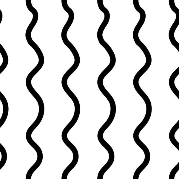Abstraktes Schwarz Weiß Kritzelt Nahtloses Muster Vektor Trendiger Modedruck Für — Stockvektor