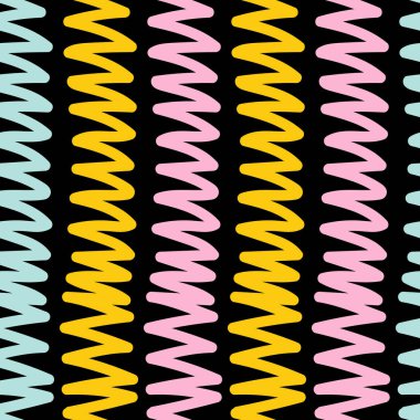 Vektörde soyut, pürüzsüz desen. Tekstil, giysi, ambalaj, duvar kağıdı için moda baskısı