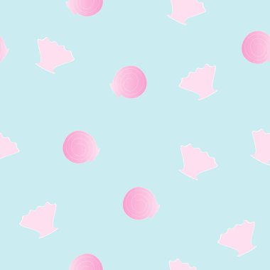 Deniz kabuğu desensiz taşıyıcı. Tekstil, ambalaj, duvar kağıdı, kumaş, çocuk modası için denizci baskısı