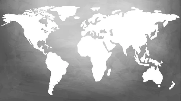 Карта Світу Тлі Сірого Паперу Вінтажному Стилі Векторні Ідентифікації — стоковий вектор