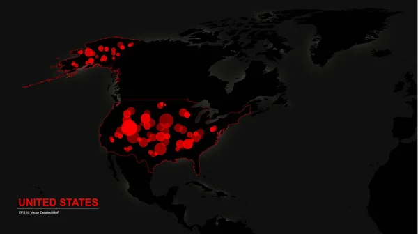 带Corona病毒爆发地点的全球地图中国地图 停止潘迪米亚概念 病媒图解 — 图库矢量图片