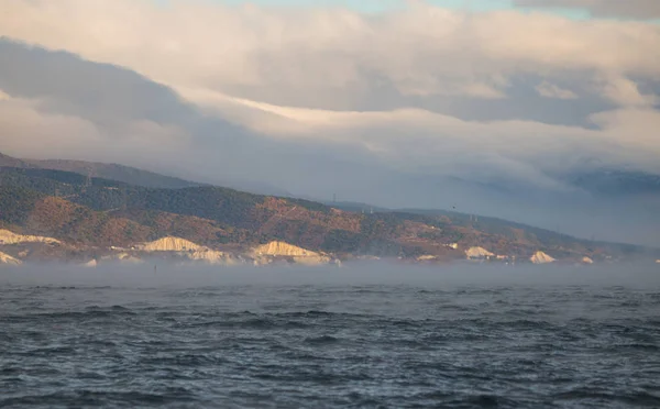 Novorossiysk Black Sea Coast Strong Northeast Wind — Stock Photo, Image