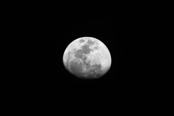 Ночные Фото Полнолуния Телефотоснимка — стоковое фото