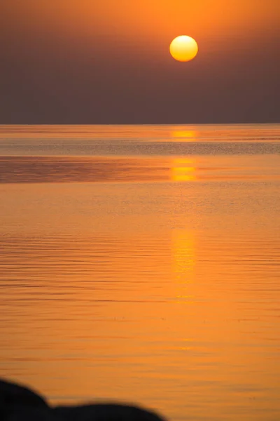 Die Goldene Morgendämmerung Kairakkum Stausee Tadschikistan — Stockfoto