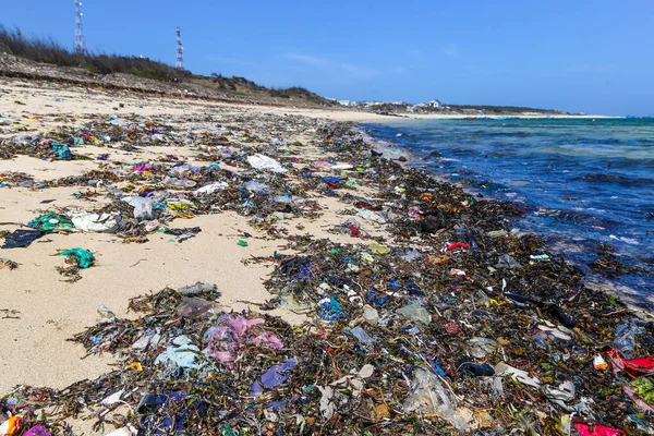 Probleme Bei Der Verarbeitung Von Recycelbaren Materialien Und Plastik Der — Stockfoto