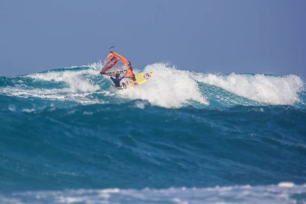 Tartle Beach Mui Vietnam Prosince 2015 Windsurfer Igor Judakov Dělat — Stock fotografie