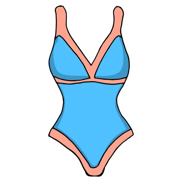 Vector Illustration Underwear Colorful Sketch Swimsuit Vector Sketch Illustration Print — Stock Vector