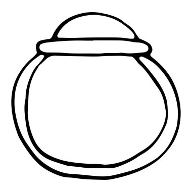 Elmas ile elle çizilmiş doodle yüzük. Davet, tebrik kartı, boyama kitabı, tekstil baskı için mükemmel.