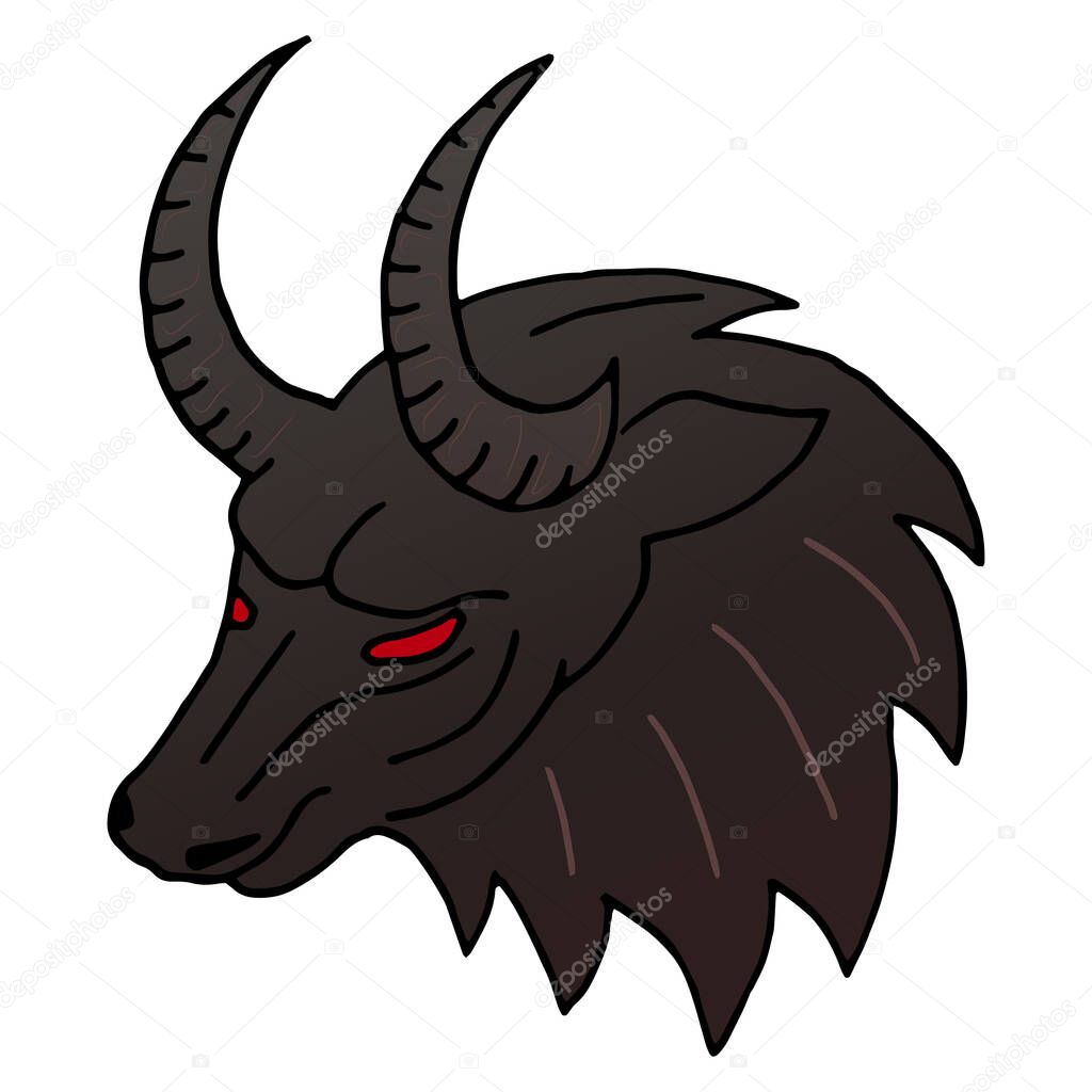 Colorful Bull Head With Red Eyes Vector Hand Drawn Illustration Isolated On White Forn In Doodle Style Suitable For Tattoo Design Shirts Brand Logo Badge Printed Cups Cards Premium Vector In Adobe Colorful Bull Head With Red Eyes Vector Hand Drawn Illustration Isolated On White Forn In Doodle Style Suitable For Tattoo Design Shirts Brand Logo Badge Printed Cups Cards Premium Vector In Adobe
