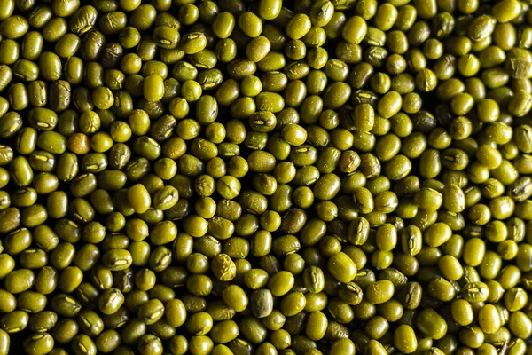 Ovanifrån Mung Bean Grönt Gram Maash Eller Moong Baljväxter Familj — Stockfoto