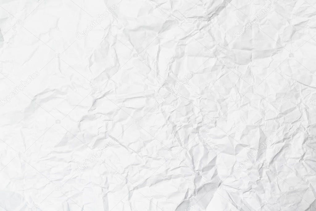 white crumpled paper texture overlay / background