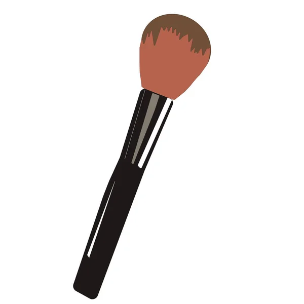 COLOURFUL makeup brush on white background Illustration — Stock Photo, Image