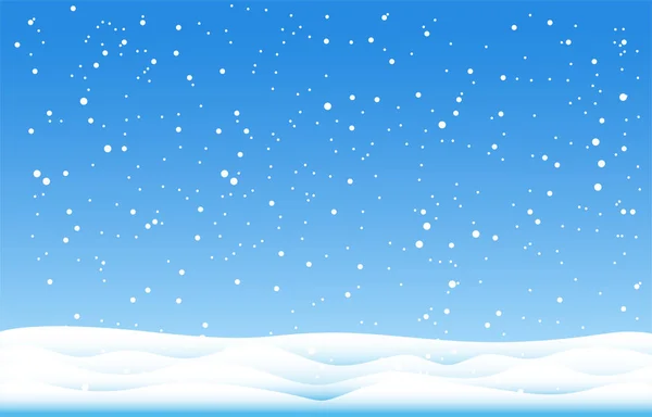 Snowflakes Winter Background — 스톡 벡터