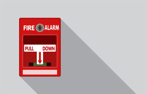 Système d'alarme incendie, sécurité d'abord, conception vectorielle — Image vectorielle
