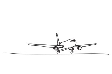 bir düzlem, çizgi çizim biçimi, vektör tasarımı