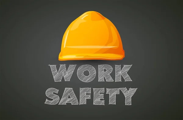 Bezpieczeństwo Pracy Wyposażenie Bezpieczeństwa Koncepcja Budowy Konstrukcja Wektora — Wektor stockowy