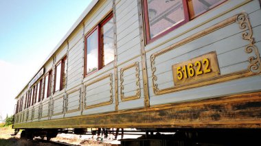Vietnam 'da Dalat' taki tren anılarının yan görüntüsü.