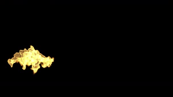 Fumée Feu Réaliste Pour Élément Composite Inclure Chemin Alpha Avec — Video